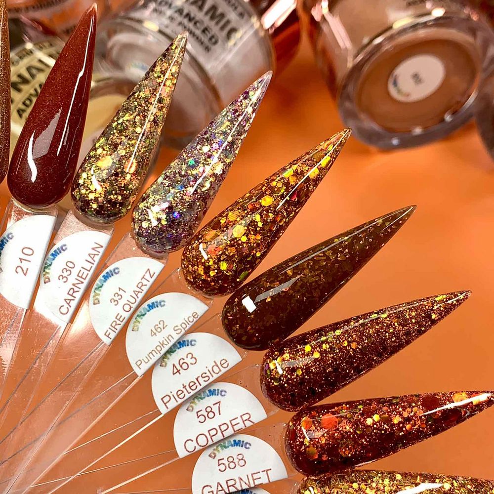Fall acrylic powder jars assortment - 3