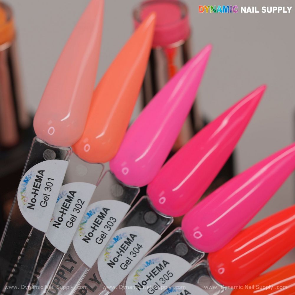 neon HEMA-free gel polish bottles - 2