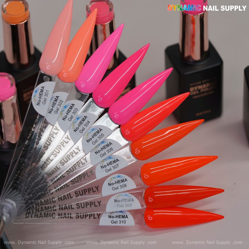 neon HEMA-free gel polish bottles - 4