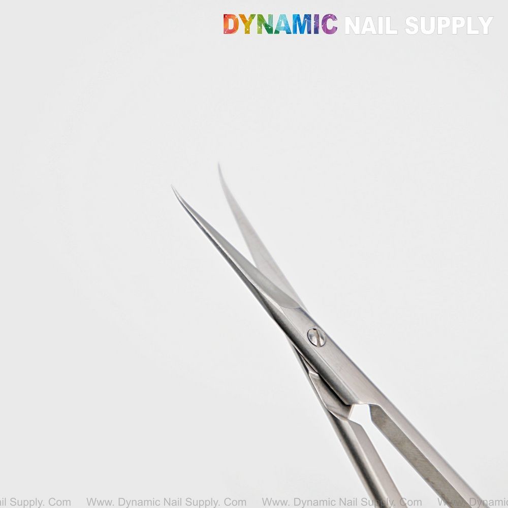 Stainless steel hook-tip cuticle scissors pink - 2