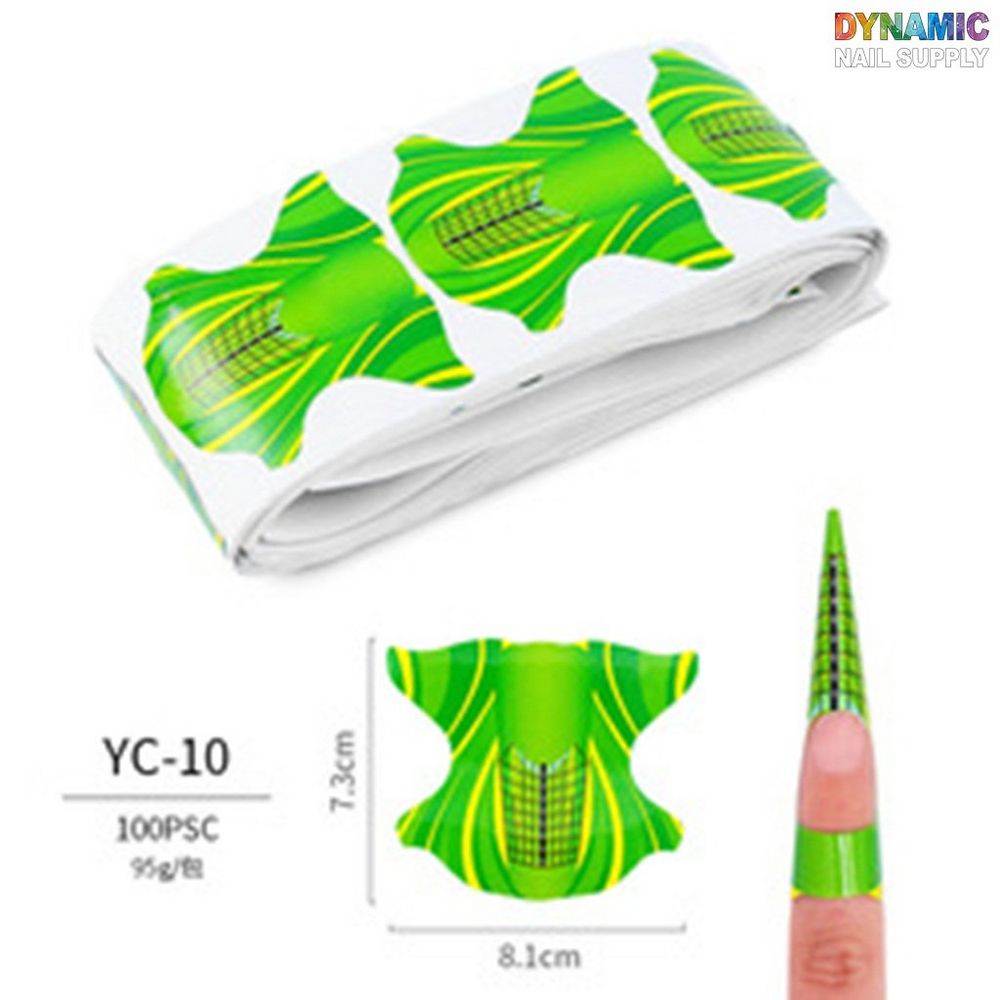 100 nail extension forms package - 10