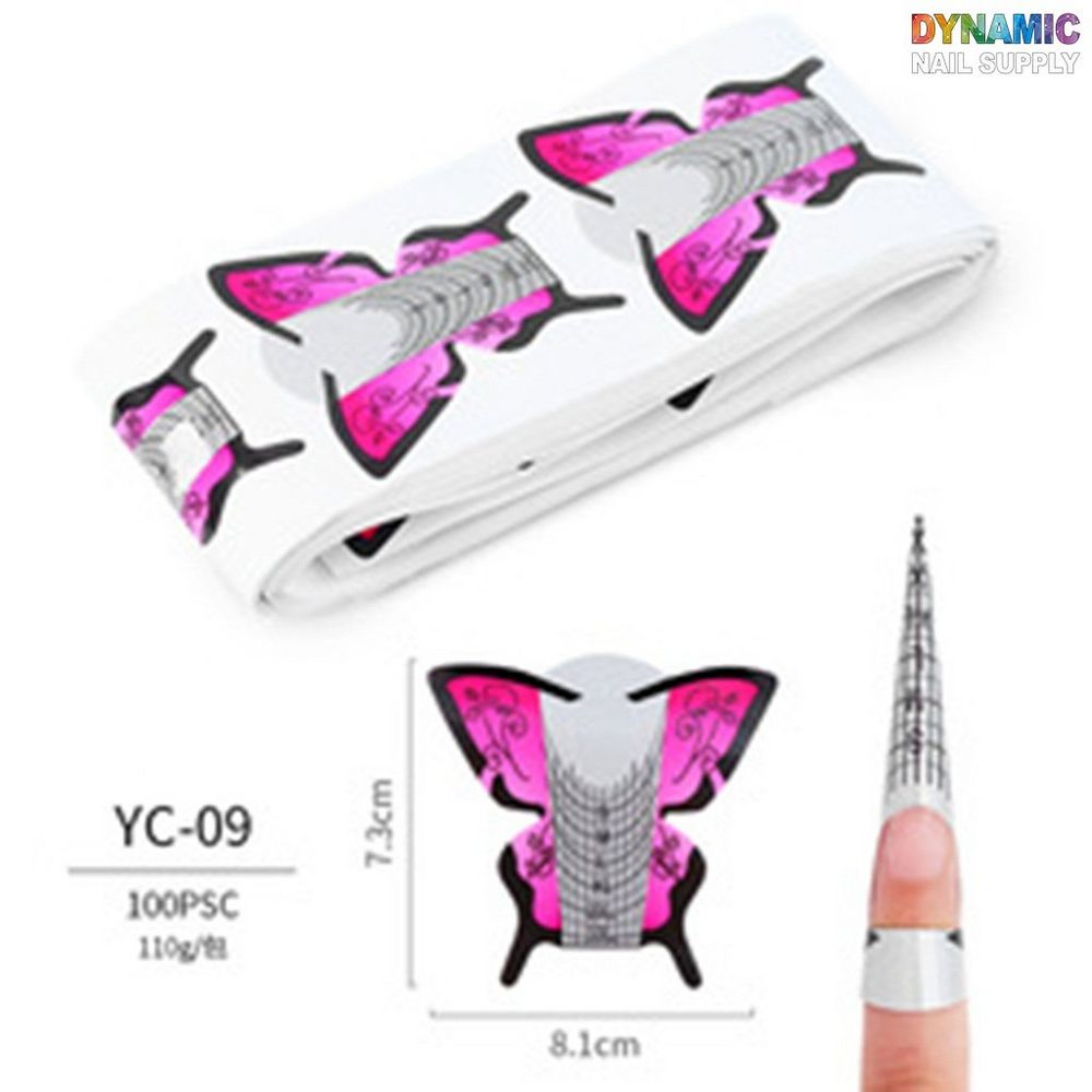 100 nail extension forms package - 9