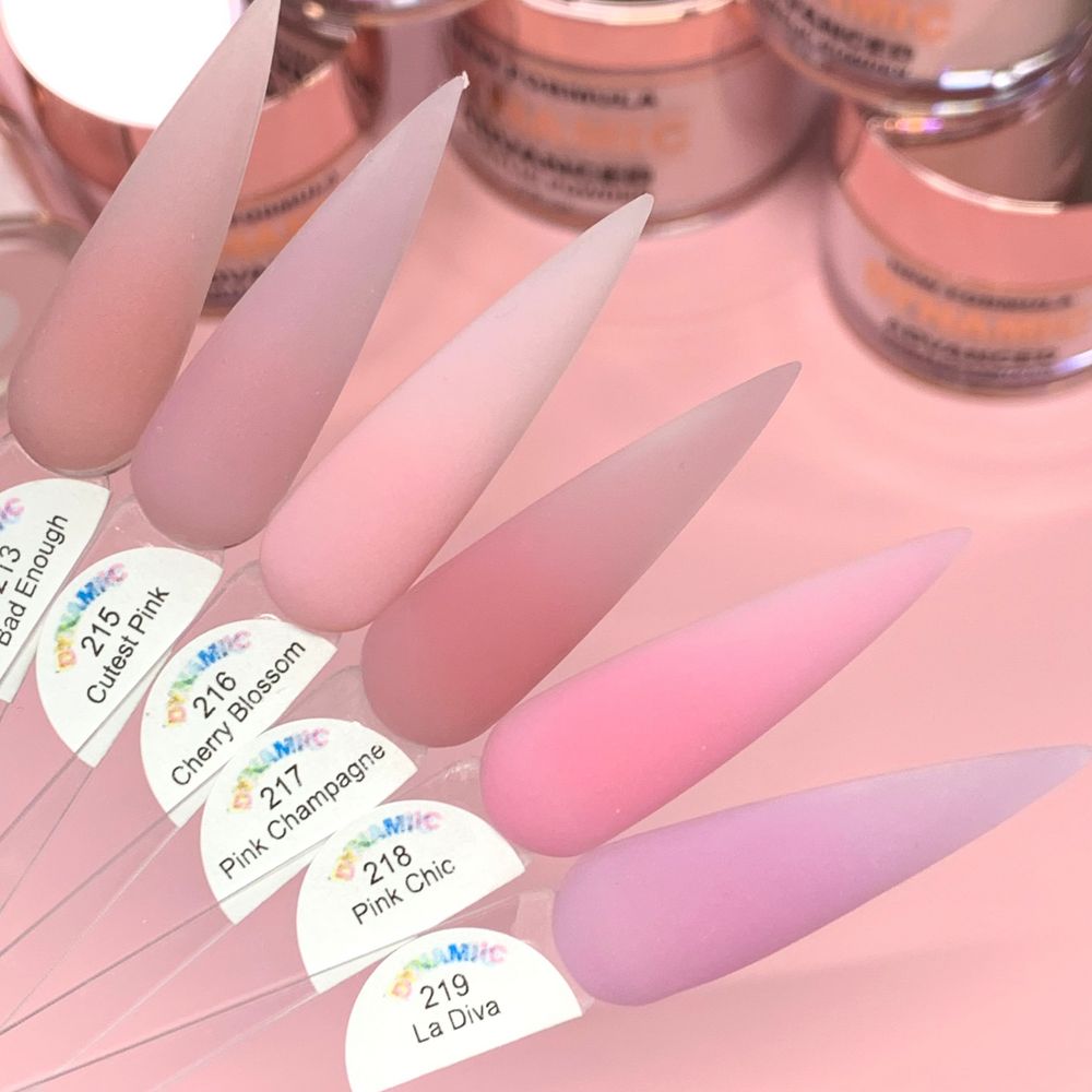Pink Champagne nude acrylic powder jar - 6